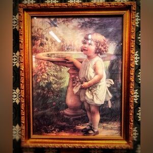 Framed Zula Kenyon Bluebird of Happiness Print Framed Picture 11” by 14”